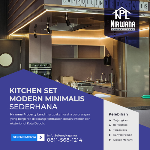Kitchen Set Modern Minimalis Sederhana yang Sedang Trendy Tahun 2022